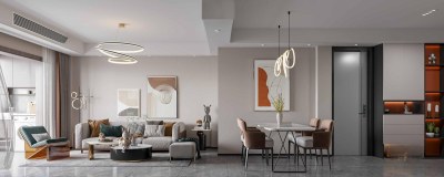 现代客餐厅3D模型下载